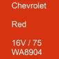 Preview: Chevrolet, Red, 16V / 75 WA8904.